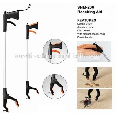 Reaching Aid with Magnet & Special Key Hook, Reacher Grabber Pickup Tool, Extendable Grabber Tool