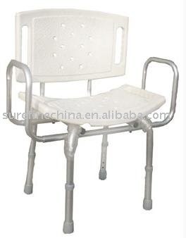 Adjustable Shower Chair with Double Armrest