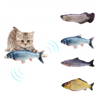 30CM Electronic Pet Cat Toy Electric USB Charging Simulation Fish Toys for Dog Cat Chewing Playing Biting